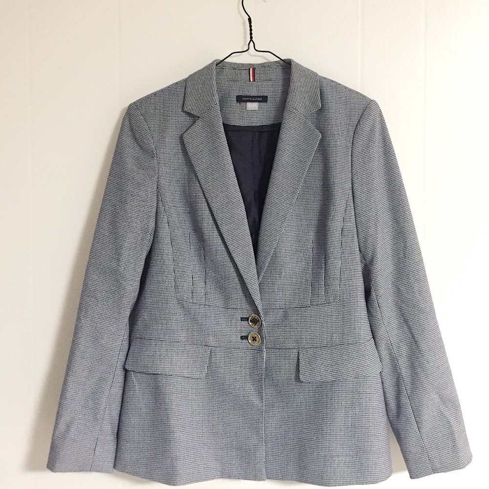 Women’s Tommy Hilfiger Navy and White Blazer